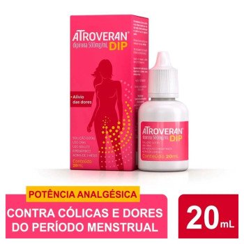  Atroveran Dip Dipirona Monoidratada 500mg/ml Gotas 20ml