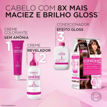 Tinta de Cabelo Casting Creme Gloss L’Oréal Paris - 500 Castanho Claro