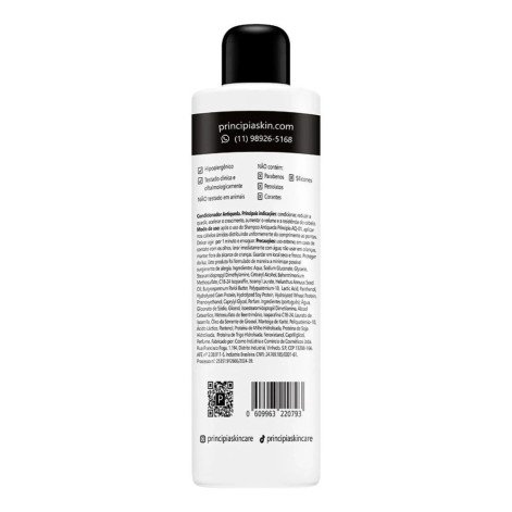 Condicionador Antiqueda 2% Glicerina + 1% D - Pantenol + 0,5% Keratinas Principia Skincare Aq - 01 com 250ml