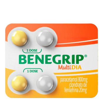 Antigripal Benegrip Multi Dia 4 Comprimidos