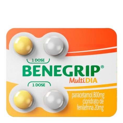 Antigripal Benegrip Multi Dia 4 Comprimidos