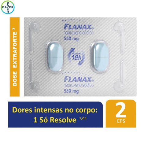  Flanax Naproxeno Sódico 550mg 2 comprimidos