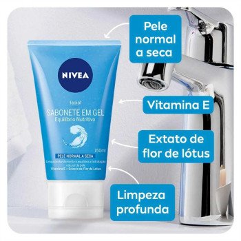 Sabonete Facial em Gel Nivea Equilíbrio Protetor com 150ml
