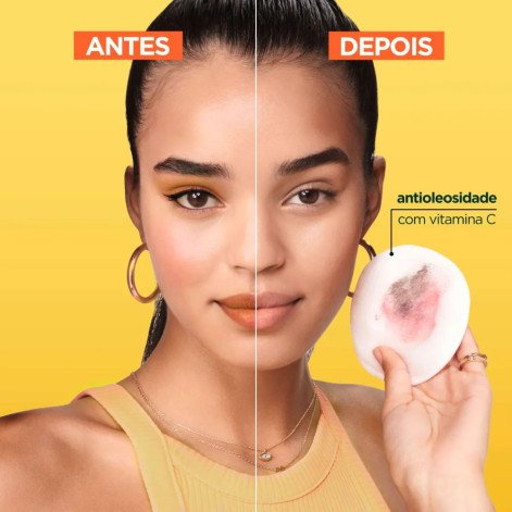  Água Micelar Garnier SkinActive Antioleosidade Vitamina C Oil Free com 400ml