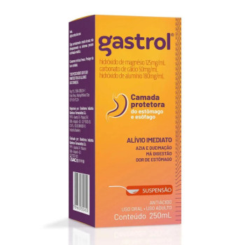 Gastrol 125mg/ml + 50mg/ml + 180mg/ml Suspensão Oral 250ml