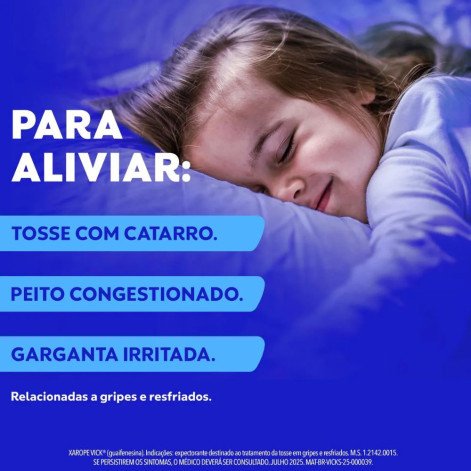 Xarope Vick Expectorante Pediátrico 200mg/15ml 120ml