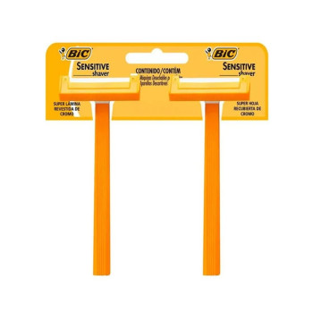 Aparelho Bic Sensitive Shaver com 2 unidades