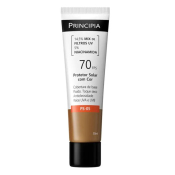 Protetor Solar Facial com Cor Principia PS-05 FPS 70 30ml