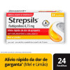 Pastilha para Garganta com Anti-inflamatório e Analgésico Strepsils Mel e Limão 24 unidades