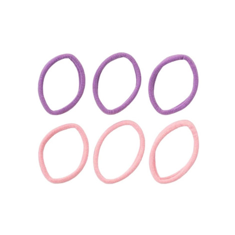 Elásticos De Cabelo Rosa E Lilás Com 6 Unidades Proart