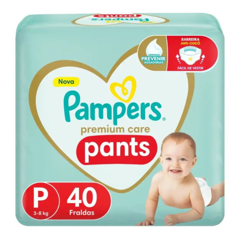 Fralda Pampers Pants Premium Care P 40 Unidades