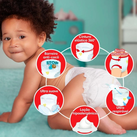 Fralda Pampers Pants Premium Care G 68 unidades