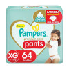 Fralda Pampers Pants Premium Care XG 64 unidades