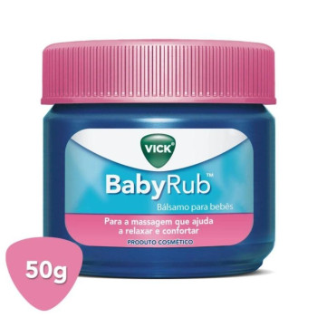 Vick BabyRub Bálsamo Infantil para Massagem Camomila 50g