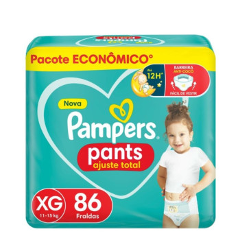 Fralda Pampers Pants Ajuste Total XG 86 unidades