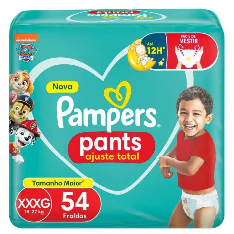 Fralda Pampers Pants Bag Xxxg 54 Unidades