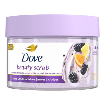 Sabonete Esfoliante Dove Beauty Scrub Amora e Frutas Cítricas 280g