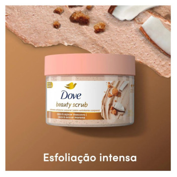 Sabonete Esfoliante Dove Beauty Scrub Coco e Açúcar Mascavo 280g