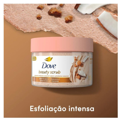 Sabonete Esfoliante Dove Beauty Scrub Coco e Açúcar Mascavo 280g