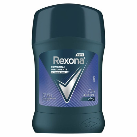 Desodorante Antitranspirante Stick Rexona Men Active Dry 45g