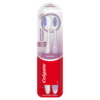 Escova Dental Colgate Ultra Suave/Macia Sensitive Therapy 2 Unidades