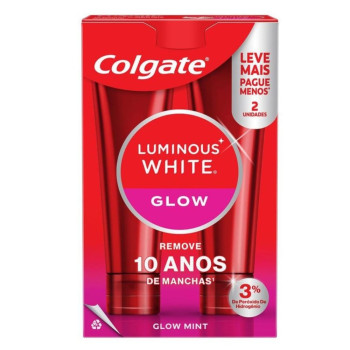 Creme Dental Colgate Luminous White Glow 2 Unidades de 70g Cada