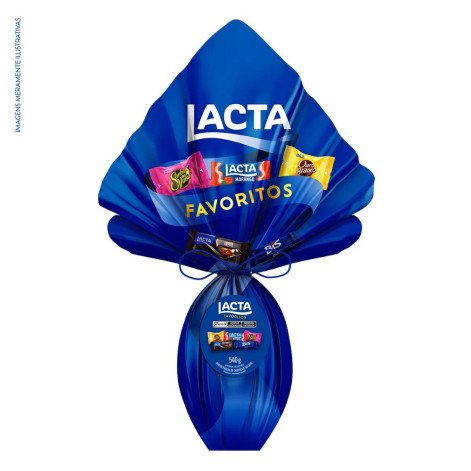 Ovo de Páscoa Lacta Favoritos 540g