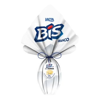 Ovo de Páscoa Lacta Bis Branco 234g