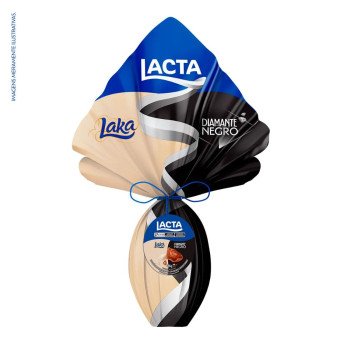 Ovo de Páscoa Lacta Diamante Negro e Laka 494g