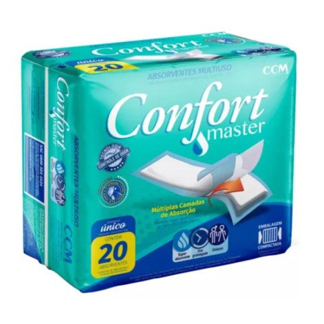 Absorvente Geriátrico Confort Master Pacote Com 20 Unidades