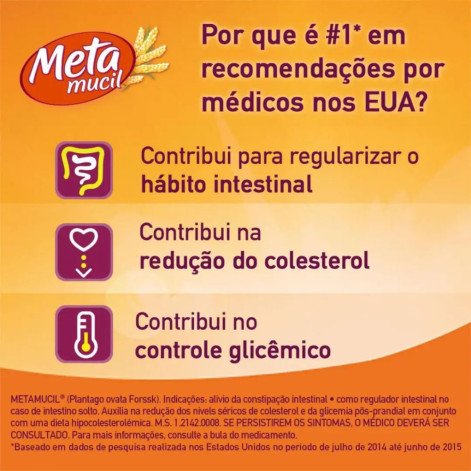  Metamucil Fibra Psyllium Sabor Original 210g