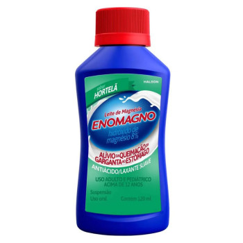 Leite de Magnésia EnoMagno Hortelã Suspensão Oral 120ml