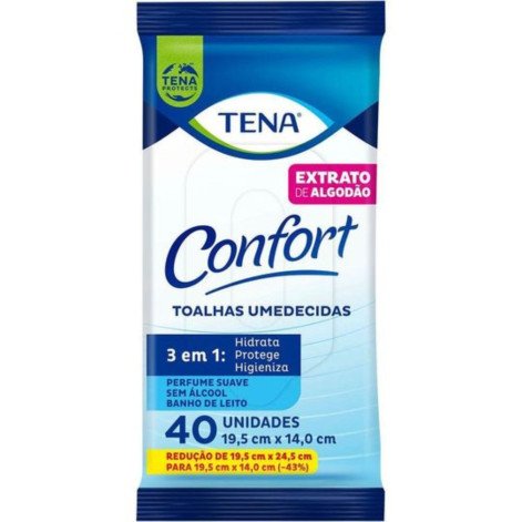 Toalhas Umedecidas Tena Confort Mini 40un