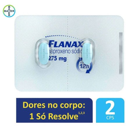  Flanax Naproxeno Sódico 275mg 2 comprimidos