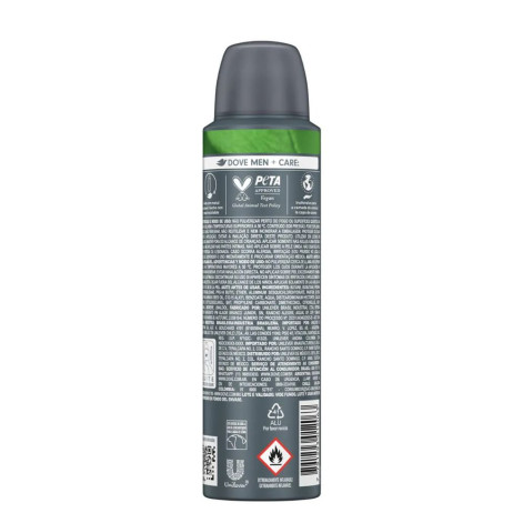 Desodorante Antitranspirante Aerossol Dove Men +Care Extra Fresh Masculino 72h 150ml
