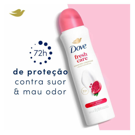 Desodorante Antitranspirante Aerosol Dove Go Fresh Romã & Verbena Feminino 48h 150ml