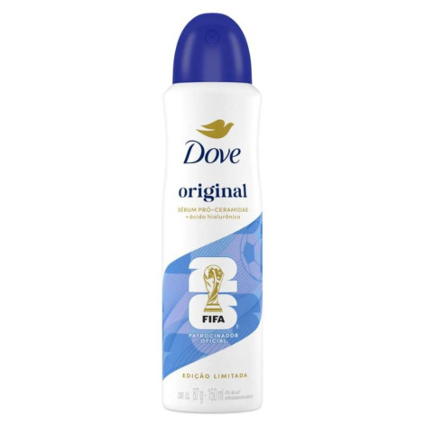  Desodorante Antitranspirante Aerosol Dove Original Feminino 72h 150ml