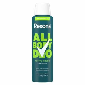 Desodorante Corporal Aerossol Rexona All Body Deo Active Fresh 150ml