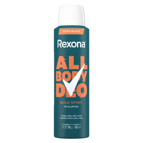 Desodorante Corporal Aerosol Rexona All Body Deo Bold Spirit 150ml