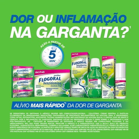 Flogoral Pastilhas Cereja C/ 12 Past