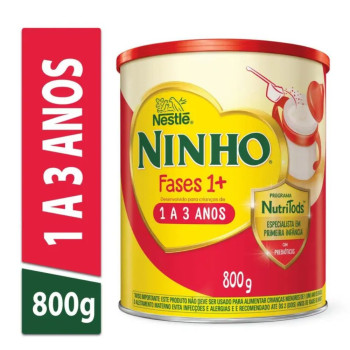 Fórmula Infantil Ninho Fases 1+ Nestlé 1 a 3 anos 400g