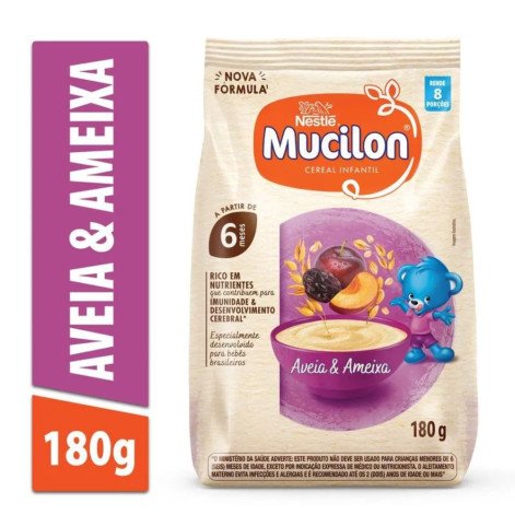 Cereal Infantil Mucilon Aveia e Ameixa 180g
