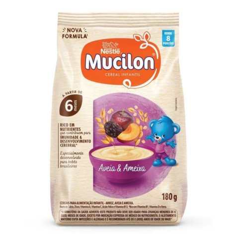 Cereal Infantil Mucilon Aveia e Ameixa 180g