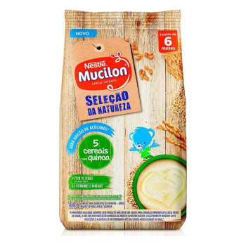 Mucilon 5 Cereais Com Quinoa Zero Sachê 180g