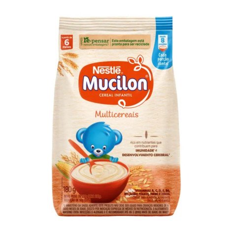 Cereal Infantil Nestlé Mucilon Multicereais 180g