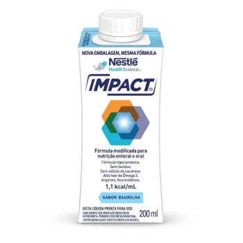 Nutrição Enteral e Oral Impact Baunilha 200ml