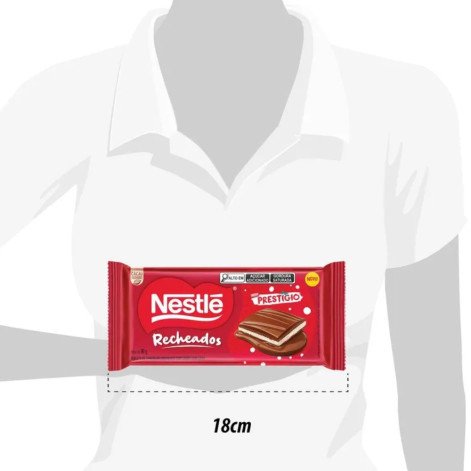 Barra de Chocolate Recheado Prestígio Nestlé 90g