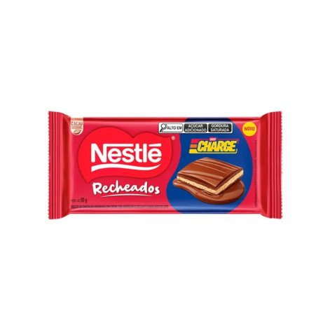 Barra de Chocolate Recheado Charge Nestlé 90g