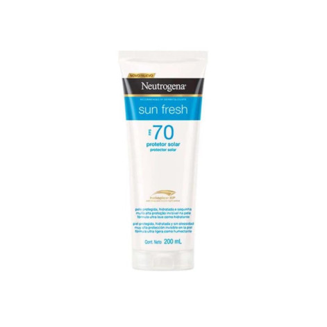 Protetor Solar Corporal Loção FPS 70 Neutrogena Sun Fresh 200ml