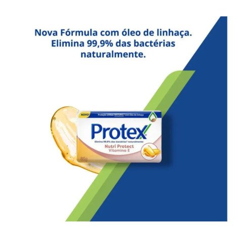 Sabonete Antibacteriano Em Barra Protex Nutri Protect Vitamina E 85G
